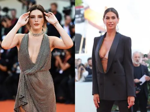 Scolli profondi e decoltè in primo piano: il Festival di Venezia si fa audace