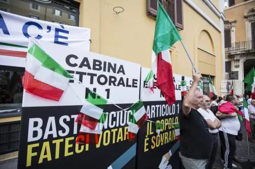 FdI e Lega in piazza contro il Conte bis