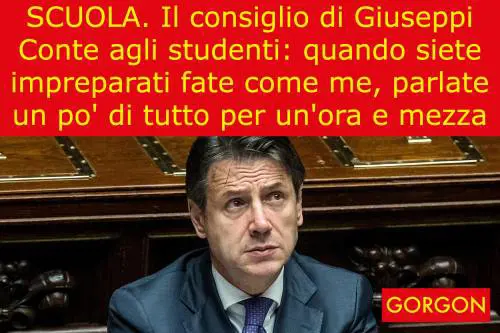 La satira del giorno: il consiglio di Giuseppe Conte
