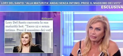 Lory Del Santo parla ancora della sua maturità hot: "Non avevo le mutandine"