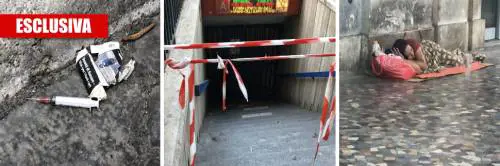 Il "crack party" in metropolitana: i tossici si drogano davanti a tutti