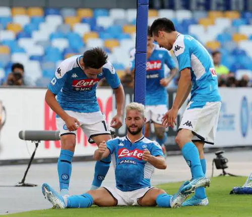 Mertens segna ed esulta con il gesto del pancione ma Kat non è incinta