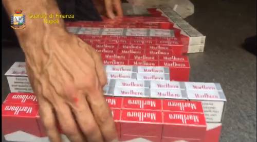 Colpo al contrabbando: sequestrati 9 quintali di sigarette