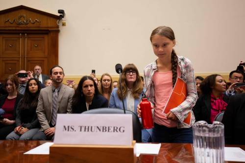 Greta Thunberg parla al Congresso Usa