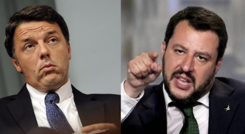 Salvini contro Renzi: il grande duello domani a “Porta a Porta”