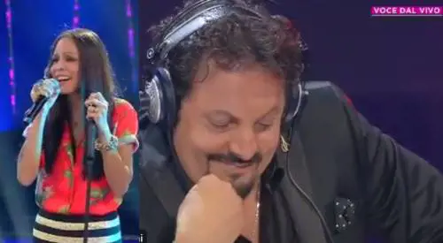 Enrico Brignano giudica la compagna Flora Canto a Tale e quale show ed è polemica