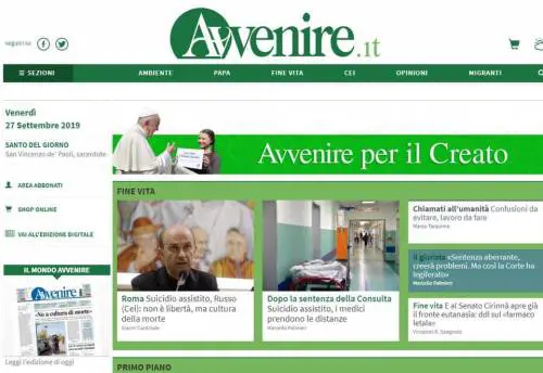 La Consulta sdogana l'eutanasia, ma Avvenire pensa all'ambiente