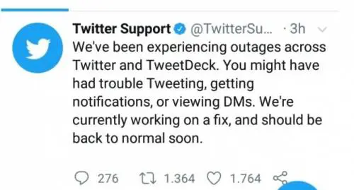 Twitter è andato in down: problemi in tutto il mondo