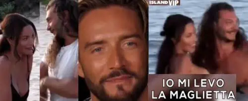 Temptation Island vip, Delia vicina a Riccardo: "Ti devi togliere tutto". Belli osserva