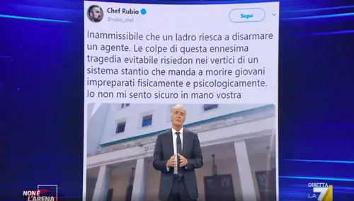 Trieste, Giletti attacca chef Rubio: "Hai scritto una stro...."
