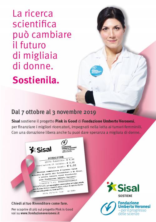 Tumori al seno, con Sisal raccolta di fondi per Fondazione Veronesi