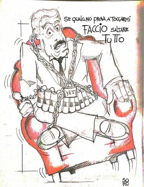 La vignetta del giorno: D'Alema e il taglio delle poltrone