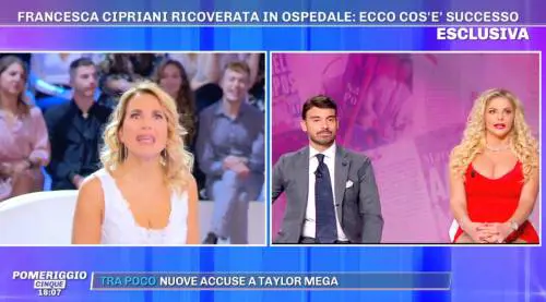 Confessione di Francesca Cipriani ricoverata in ospedale: "I senzatetto nei bagni"