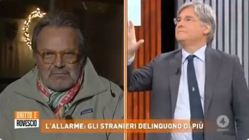 Scontro in diretta tra Paolo Del Debbio e Oliviero Toscani: "Vai a fare le fotografie e non rompere le palle"