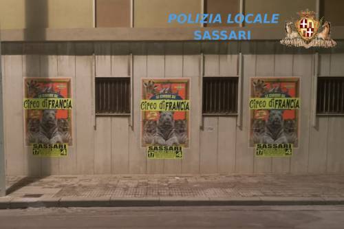 Sassari, circo riempie la città di manifesti. Interviene la polizia municipale