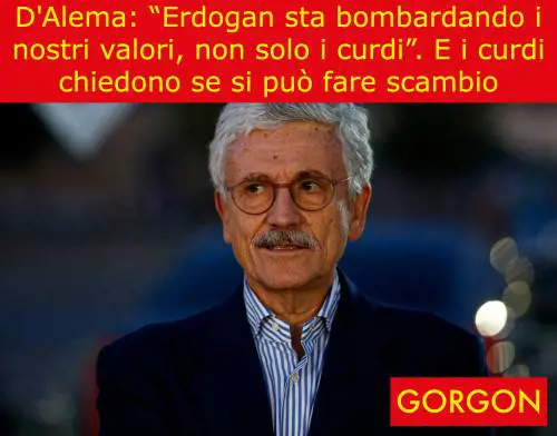 La satira del giorno: D'Alema durissimo con Erdogan