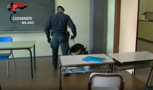 Controlli a sorpresa in due scuole. Gli studenti lanciano la droga dalle finestre