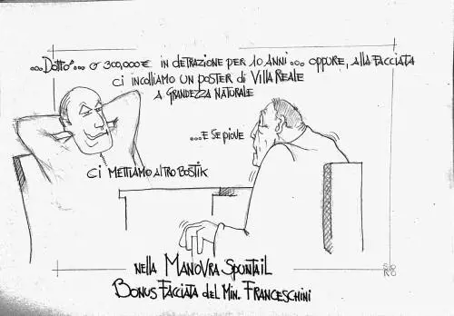 La vignetta del giorno: manovra e bonus facciata