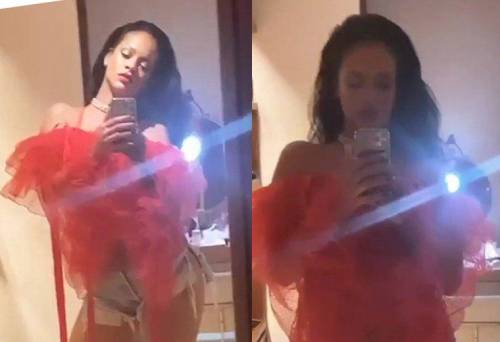 Rihanna posta un selfie super hot e infiamma il web