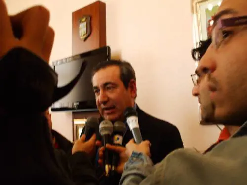 Joseph Mifsud nel giorno della presentazione all'Università di Agrigento