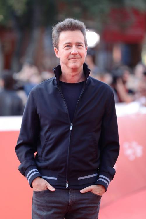 Edward Norton sul carpet del Festival del Cinema di Roma