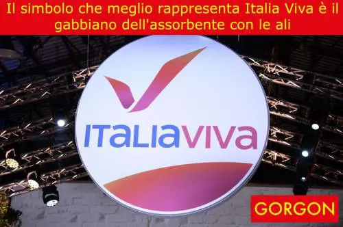La satira del giorno: il simbolo di Italia viva