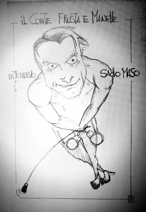 La vignetta del giorno: il Conte frusta e manette