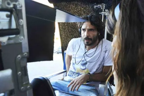 Marco Bocci sul set di "A Tor Bella Monaca non piove mai"