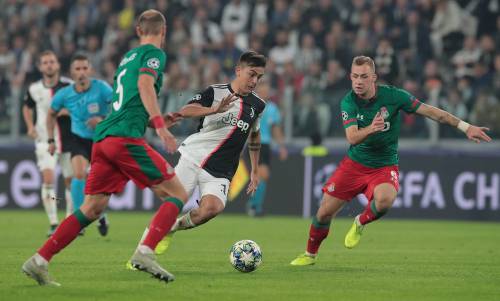 La Juventus rimonta la Lokomotiv Mosca: 2-1 grazie alla doppietta di Dybala