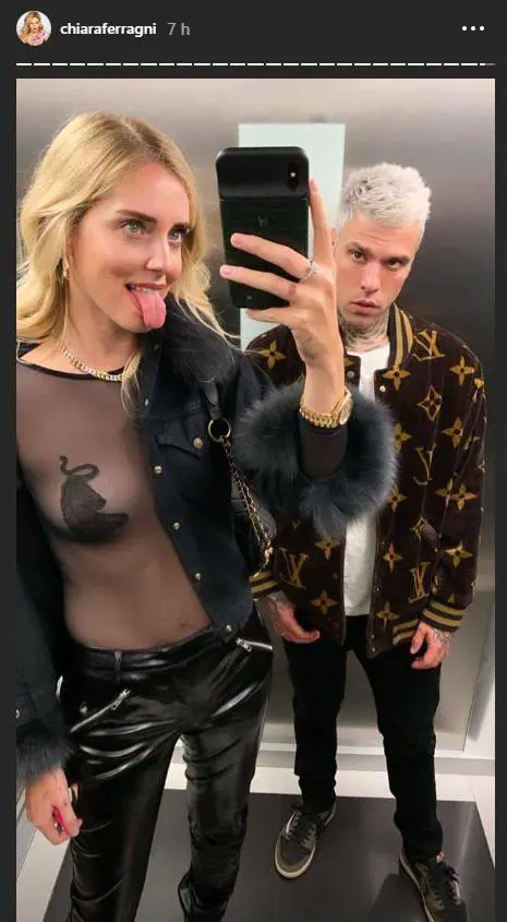 Chiara Ferragni, il top è trasparente