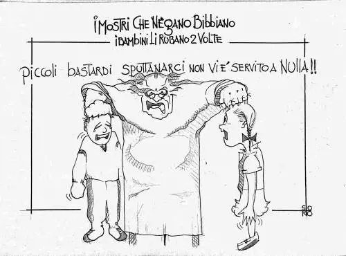 La vignetta del giorno: vogliono insabbiare Bibbiano