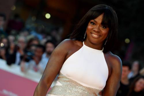 Viola Davis nell'ultimo red carpet del Festival del Cinema di Roma 