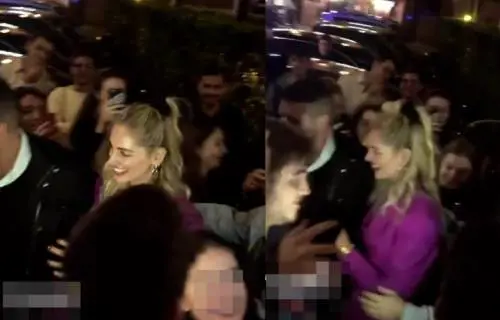Chiara Ferragni manda in tilt Trastevere: ressa fuori dal locale dove era a cena