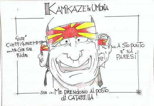 La vignetta del giorno: Kamikaze giallorossi in Umbria