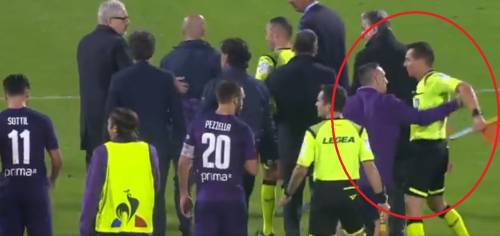Fiorentina, Ribery spintona guardalinee: rischia maxi squalifica