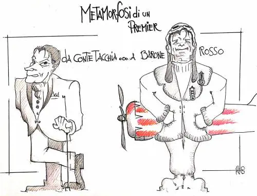 La vignetta del giorno: la metamorfosi del premier