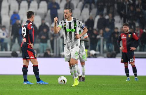 La Juventus vince al 96': Genoa ko 2-1. Bianconeri primi in classifica