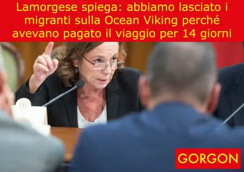 La satira del giorno: Lamorgese e la Ocean Viking