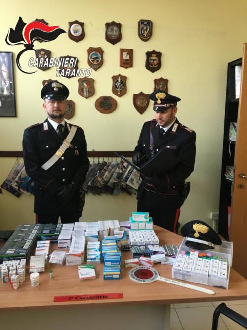 Taranto, deteneva illegalmente sostanze dopanti a casa: un denunciato