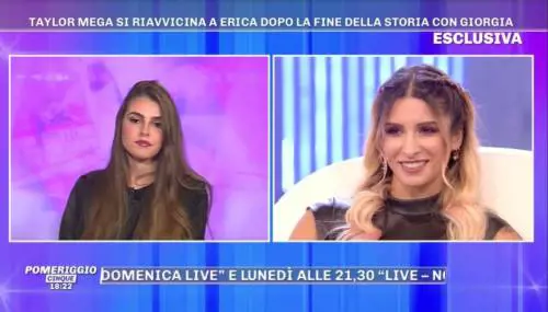 "Taylor è tornata da me". Erica Piamonte rivela i rapporti con l’influencer 