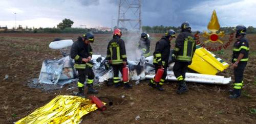 Ultraleggero precipitato a Santa Severa: un morto