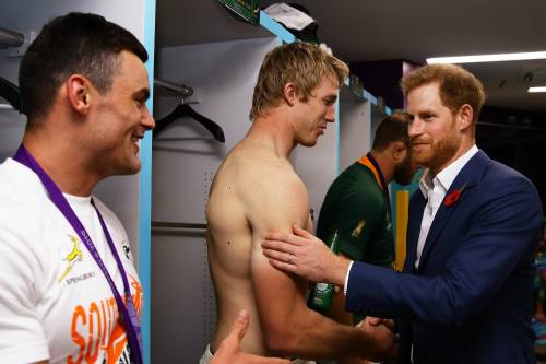 Il Principe Harry al Rugby World Cup 