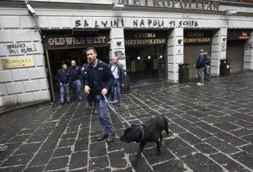 Le scritte contro la Lega a Napoli