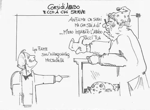 La vignetta del giorno: corso di arabo, ecco a chi serve