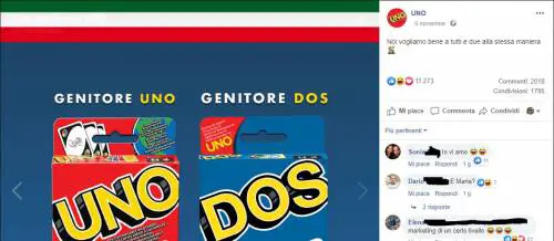 Anche il gioco si fa "gay friendly". Lo spot su genitore UNO e DOS