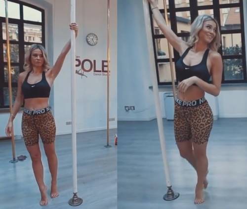 Diletta Leotta fa eco a Chiara Ferragni: la sua pole dance è hot