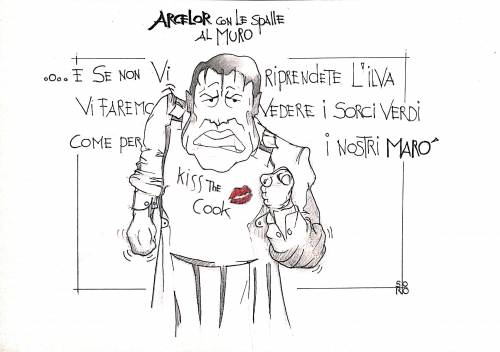 La vignetta del giorno: Arcelor con le spalle al muro