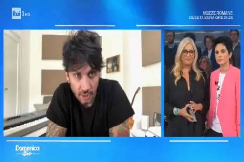 Fabrizio Moro assente a Domenica in: il cantante sta male e si scusa in un videomessaggio