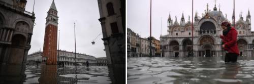 Venezia, acqua alta da record: 2 morti, la Laguna in ginocchio