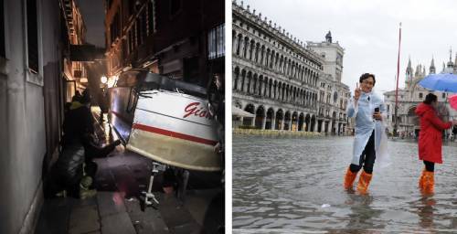 Venezia in ginocchio. E i turisti scattano i selfie